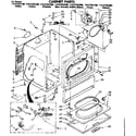 Kenmore 11087582600 cabinet parts diagram