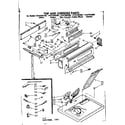 Sears 11087594400 top and console parts diagram