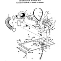Kenmore 41789395800 dryer motor blower belt diagram
