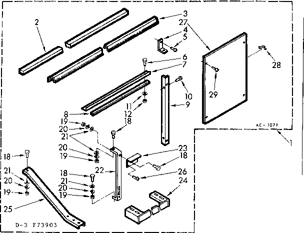 Kenmore 10673903 accessory kit parts diagram