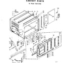 Kenmore 106741390 cabinet parts diagram
