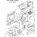 Kenmore 106741390 air flow parts diagram