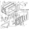 Kenmore 106742282 cabinet parts diagram