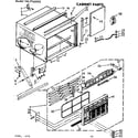 Kenmore 1067762092 cabinet parts diagram