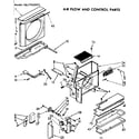 Kenmore 1067762092 air flow & control parts diagram