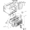 Kenmore 1067780770 cabinet parts diagram