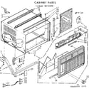 Kenmore 1067781810 cabinet parts diagram