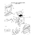 Kenmore 1067781811 air flow and control parts diagram