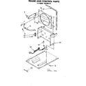 Kenmore 106850124 frame and control parts diagram