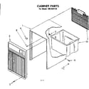 Kenmore 106850124 cabinet parts diagram