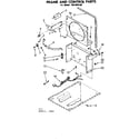 Kenmore 106850156 frame and control parts diagram