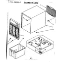 Kenmore 106850400 cabinet parts diagram