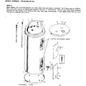 Kenmore 153321661 non-functional replacement parts diagram