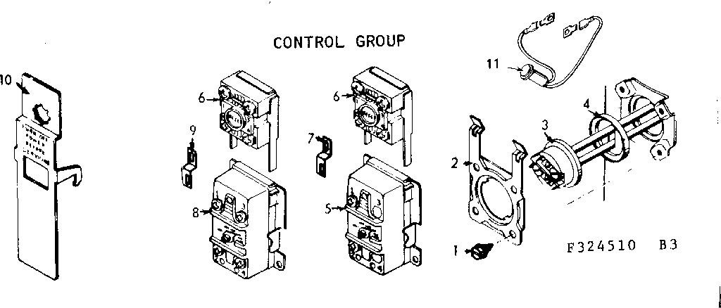 Kenmore 153324810 control group diagram