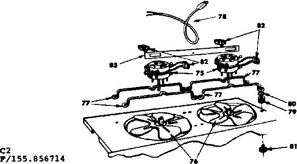 Kenmore 155856774 blower assembly diagram