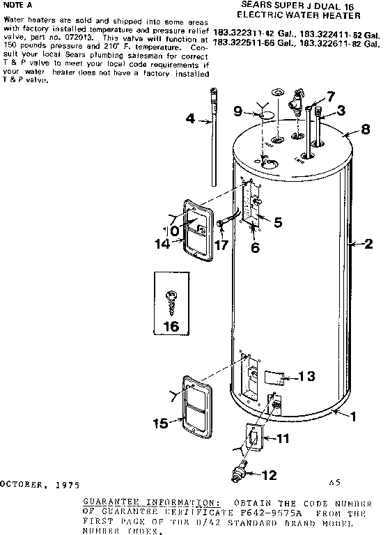 Kenmore 183322511 replacement parts diagram