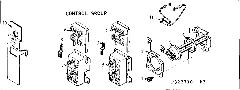Kenmore 183322910 control group diagram