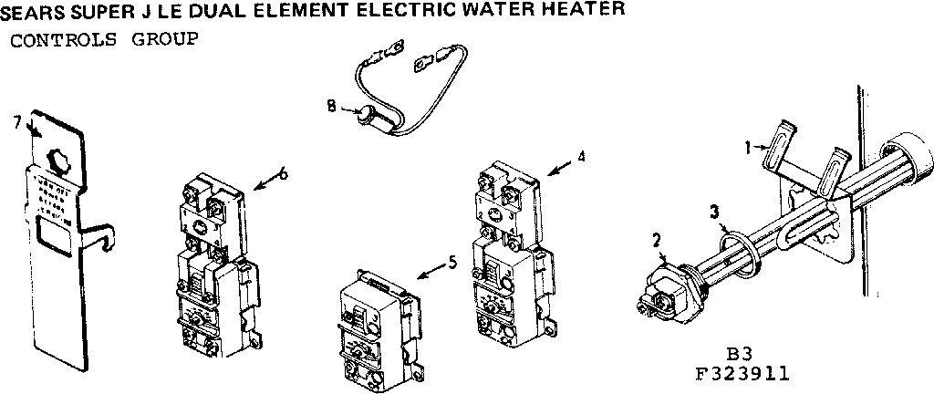 Kenmore 183324310 controls group diagram