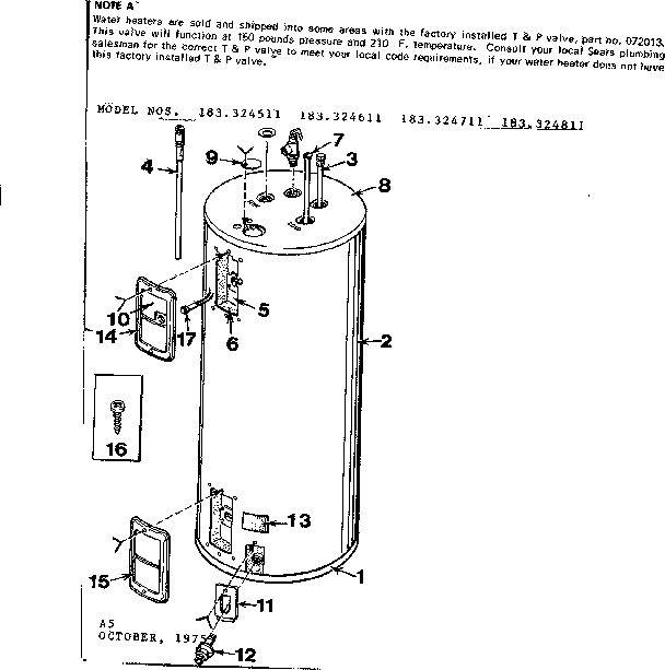 Kenmore 183324711 replacement parts diagram