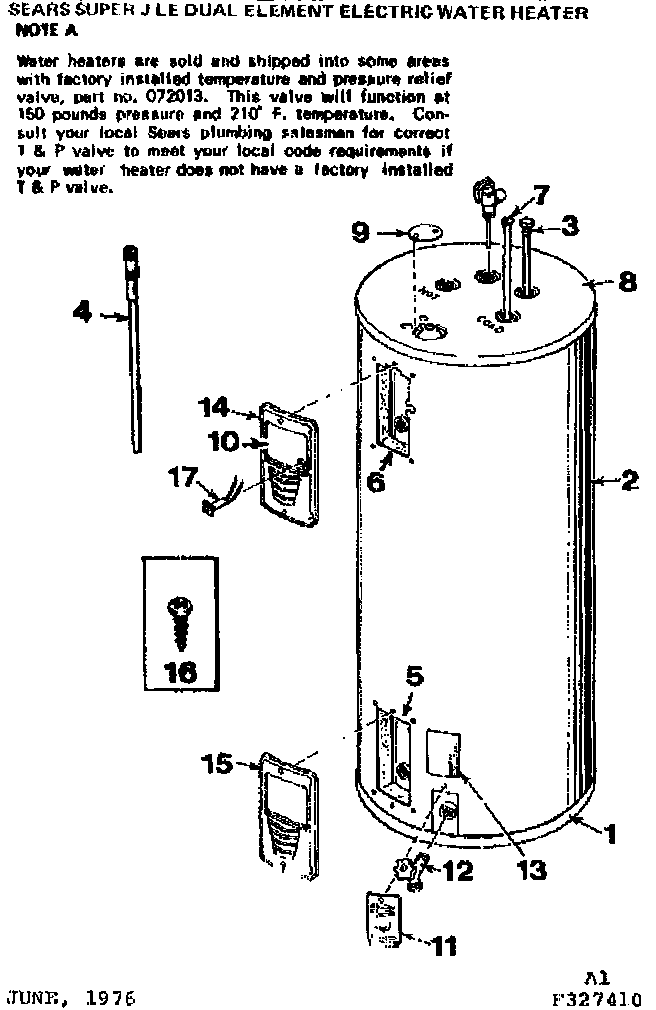 Kenmore 183328110 replacement parts diagram