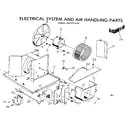 Kenmore 2537771410 electrical system and air handling parts diagram