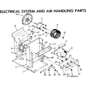 Kenmore 2537780660 electrical system and air handling parts diagram
