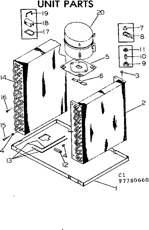 Kenmore 2537780660 unit parts diagram