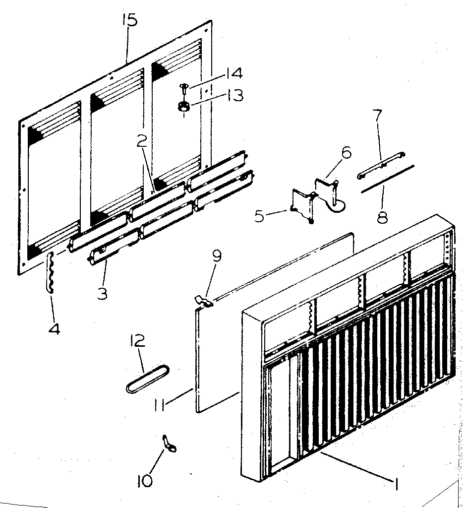 Kenmore 2537781430 cabinet and front parts diagram