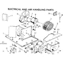 Kenmore 2537790890 electrical and air handling parts diagram