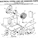 Kenmore 2537791410 electrical system and air handling parts diagram