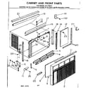 Kenmore 2537792311 cabinet and front parts diagram