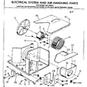 Kenmore 2537792312 electrical system and air handling parts diagram