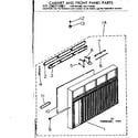 Kenmore 2537795060 cabinet & front panel parts diagram