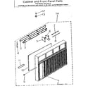 Kenmore 2537795112 cabinet & front panel parts diagram