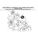 Kenmore 2538710860 electrical system & air handling parts diagram