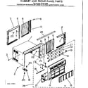 Kenmore 2538710892 cabinet & front panel parts diagram