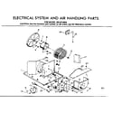 Kenmore 2538710892 electrical system & air handling parts diagram