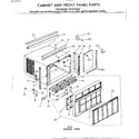 Kenmore 2538710993 cabinet and front panel parts diagram