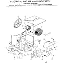 Kenmore 2538710993 electrical and air handling parts diagram