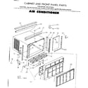 Kenmore 2538710994 cabinet and front panel parts diagram