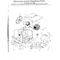 Kenmore 2538710996 electrical and air handling parts diagram