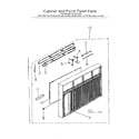 Kenmore 2538741300 cabinet and front panel parts diagram