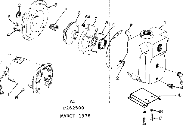 Craftsman 390262500 replacement parts diagram