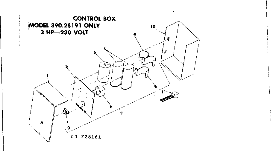 Sears 39028191 control box diagram