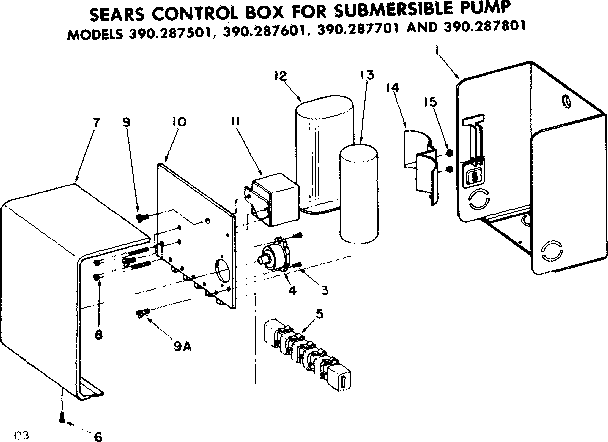 Sears 390287901 control box diagram