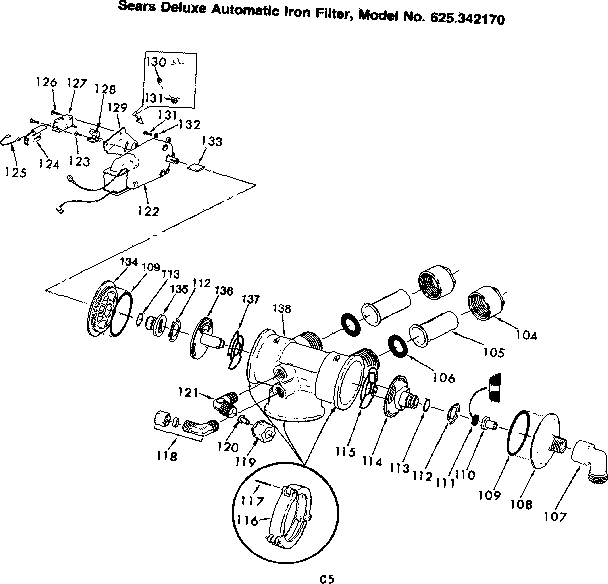 Kenmore 625342170 filter valve diagram