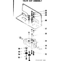 Kenmore 62534222 valve cap assembly diagram