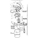 Kenmore 625342743 major assemblies and connecting parts diagram