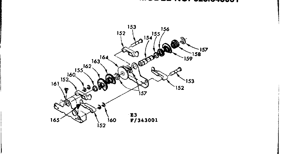 Kenmore 625343001 cam nest diagram