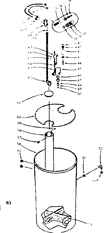 Kenmore 625348701 salt storage tank and salt saver brine valve diagram